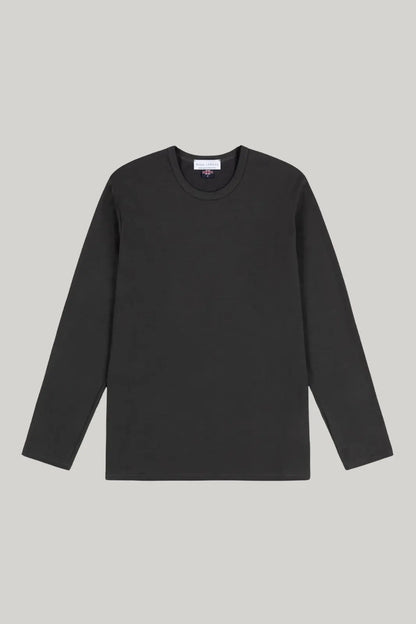 Bevis Long Sleeve Cotton T-shirt - Grey