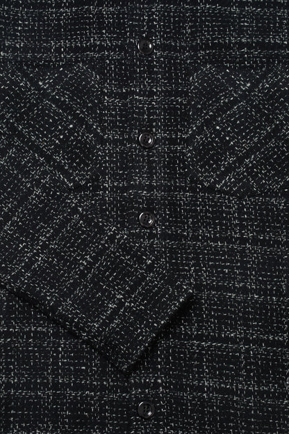 Bart Frame Overshirt - Black / White