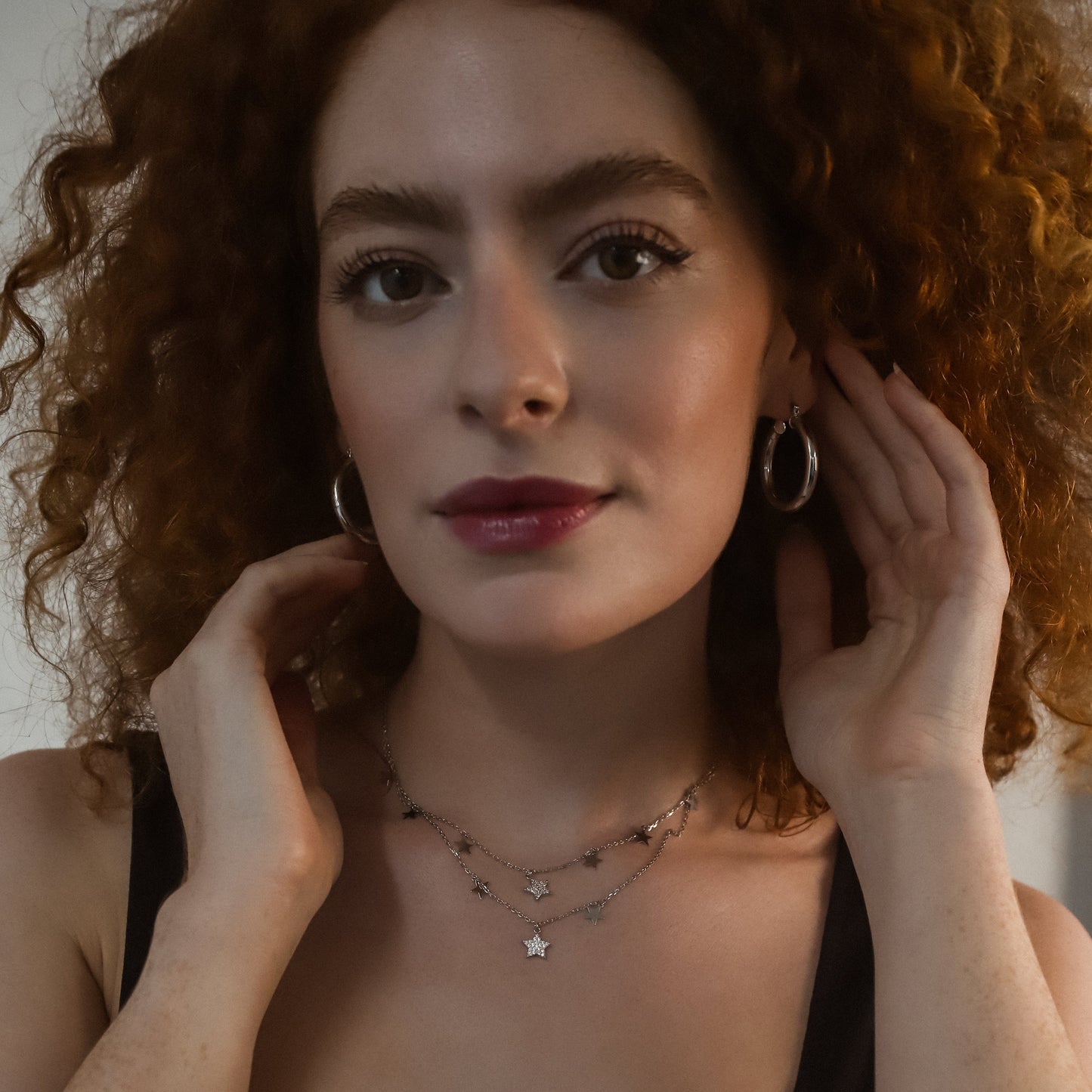 Collier étoile double rang Blake | Argent sterling 925