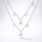 Collier étoile double rang Blake | Argent sterling 925