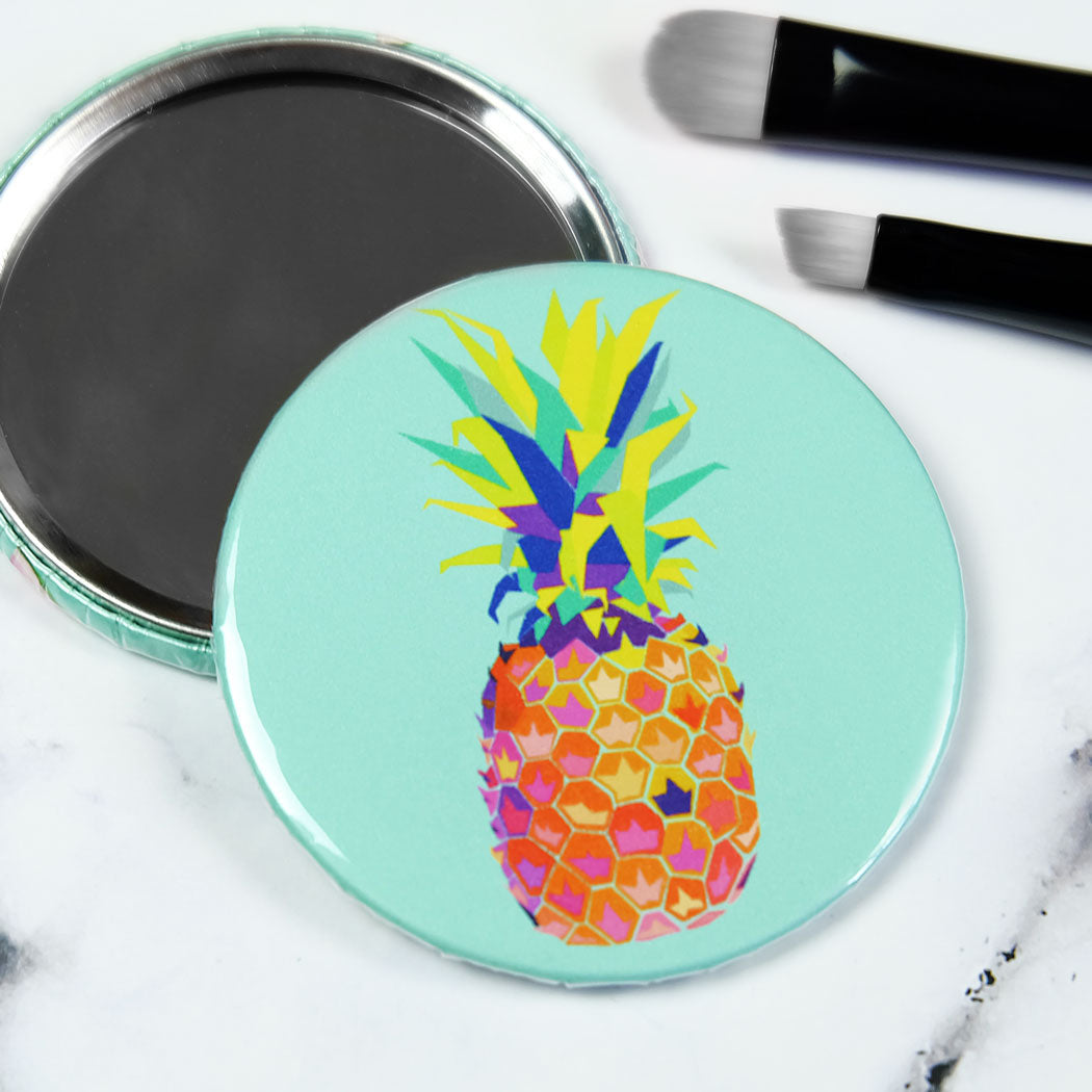 Pineapple Pocket Mirror/Badge/Bottle Opener