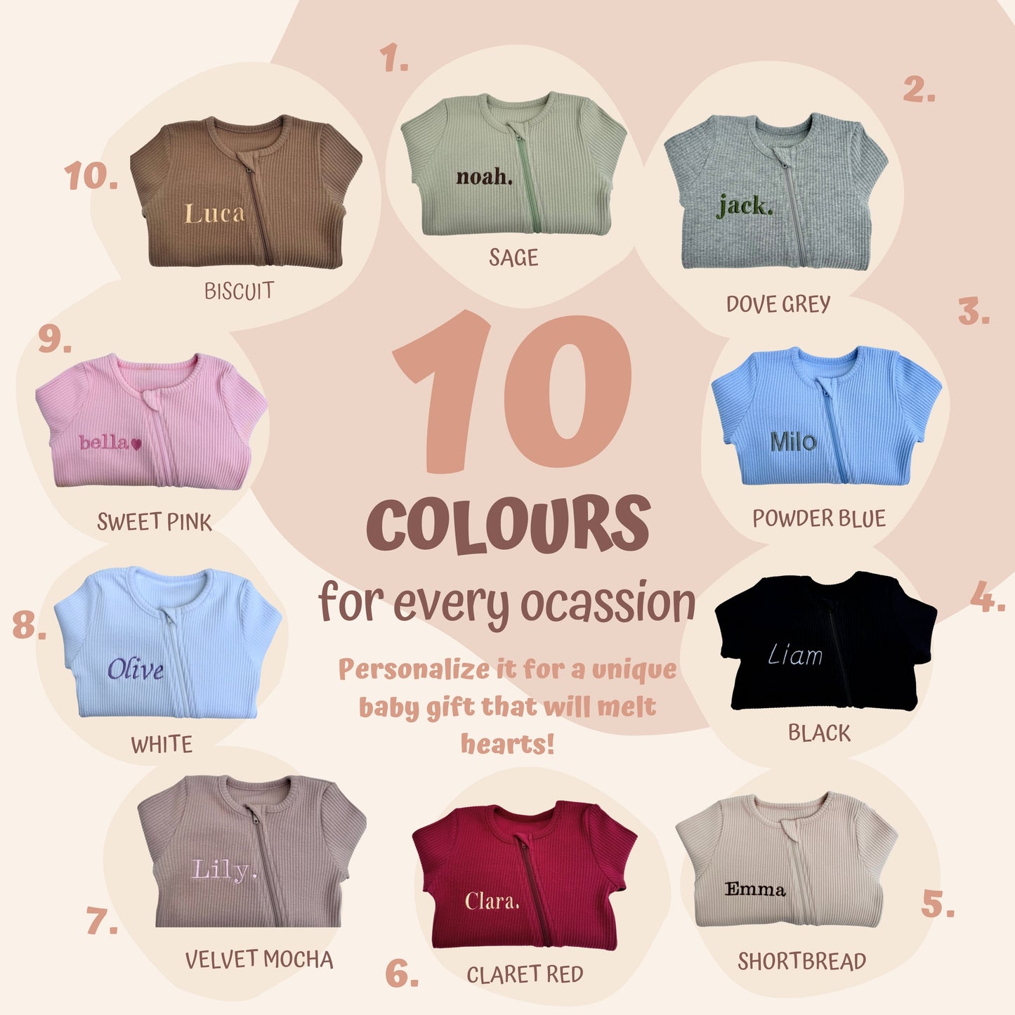 Biscuit Zip Sleepsuit