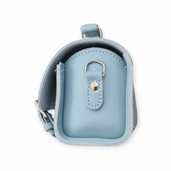 Sac bandoulière bowler en cuir fait main - Vert mer