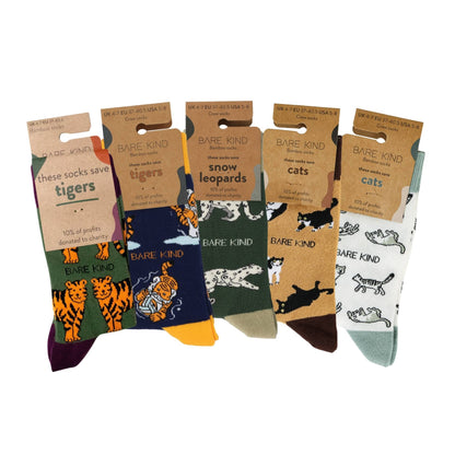 Coffret de chaussettes en bambou Le chat ultime