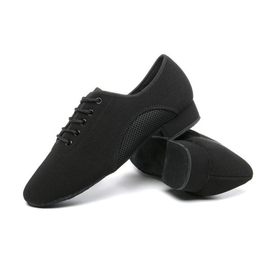 Chaussures de danse moderne en tissu Oxford, chaussures de danse d'amitié d'extérieur pour professeurs, chaussures de danse carrée à talons hauts