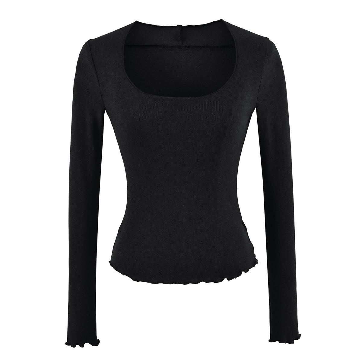 Women's U-Neck Long Sleeve T-Shirt