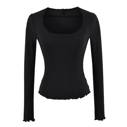 Women's U-Neck Long Sleeve T-Shirt