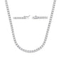 Copper Plated 18K Gold Zirconia Tennis Necklace