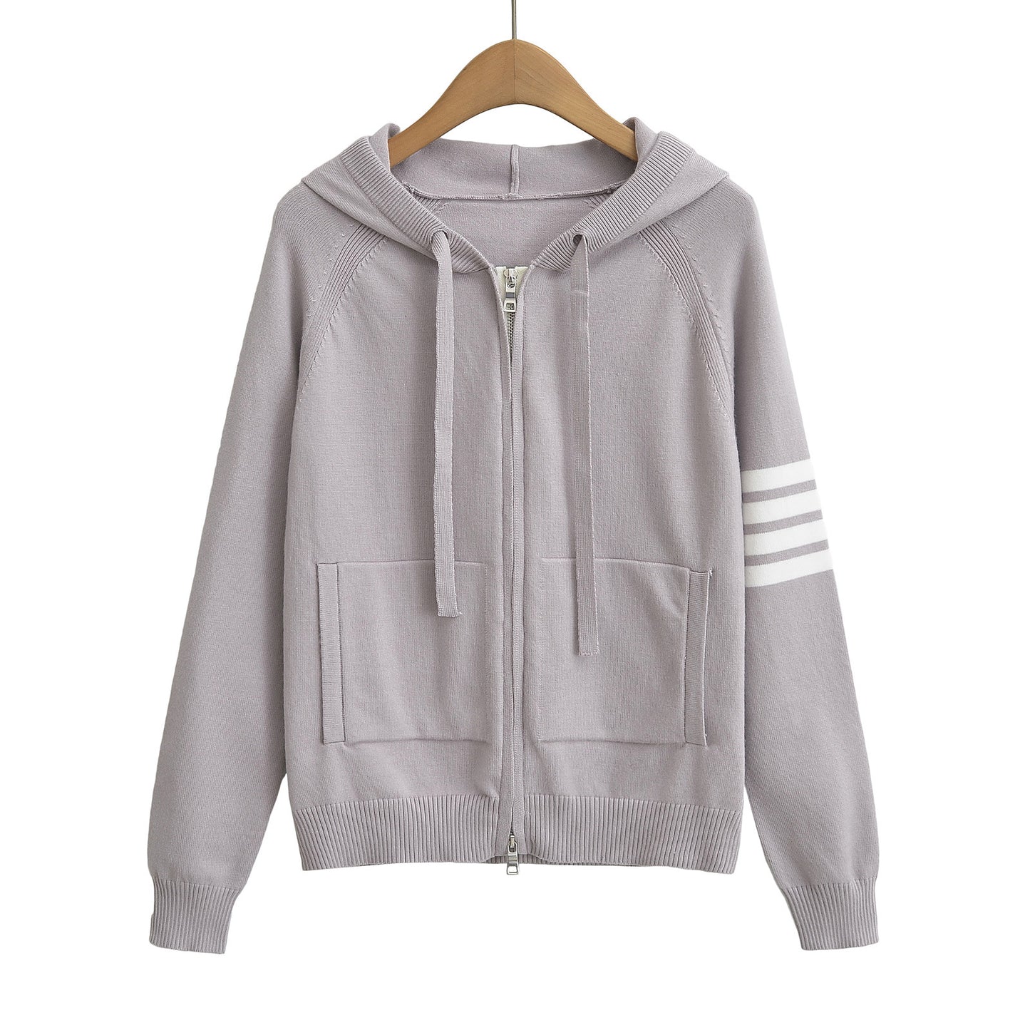 Colour Block Zip Hoodie