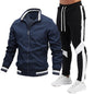 Men's Casual Outdoor Baseball Jacket Set