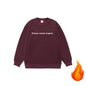Men's  Oversized Long Sleeve Crew Neck Letter Embossed Sweatshirt