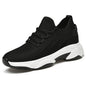 Tie-up Height-Increasing Shoes for Men, Breathable Mesh Casual Dad Shoes