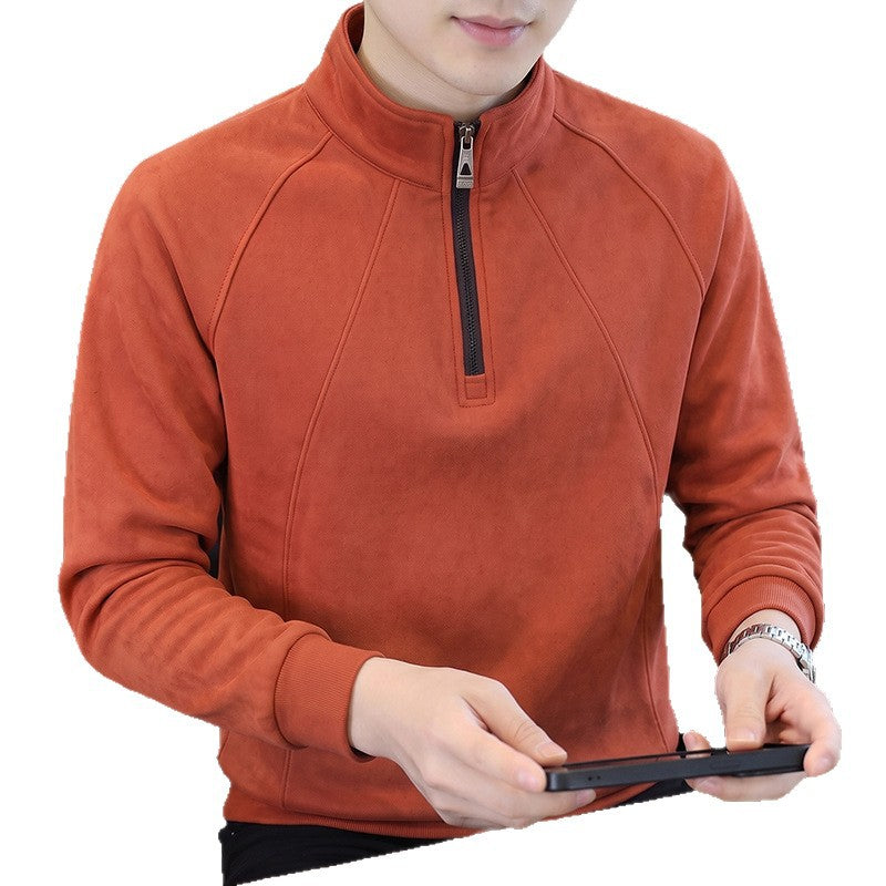 Men's Half Zip Thermal Fleece Sweatshirt