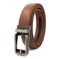 Men's automatic buckle two-layer cowhide leather belt ﻿