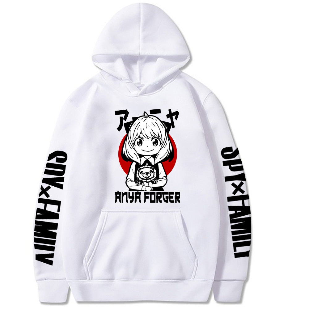 Anya Red Moon Hoodie Loose Sweatshirt Spy Family