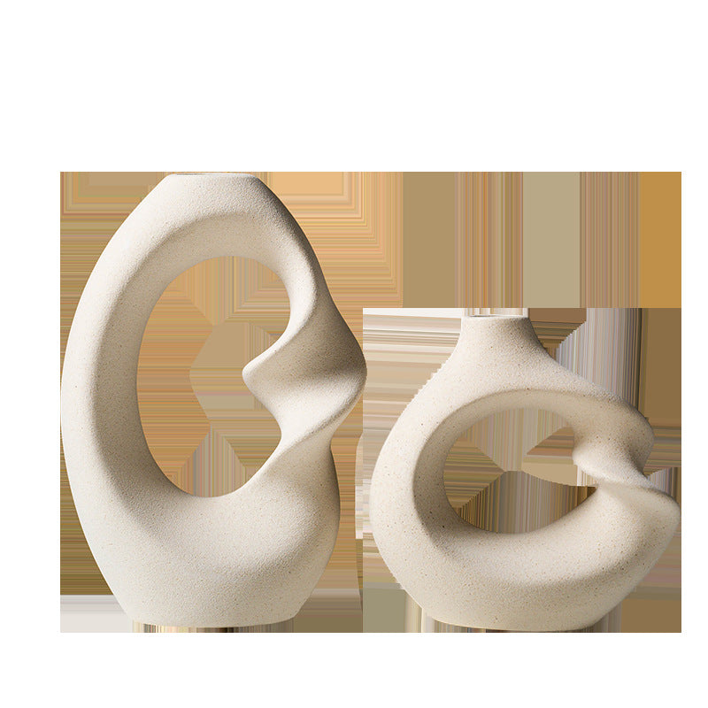 Relief Ceramic Bud Vase