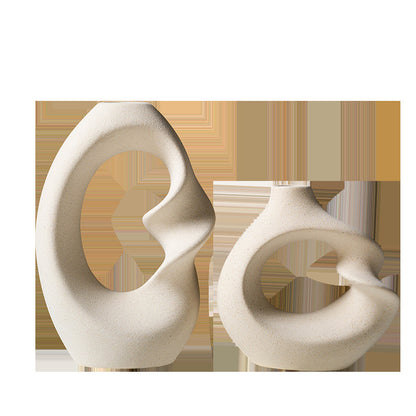 Relief Ceramic Bud Vase