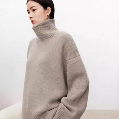 Women's High Neck Cashmere Sweater