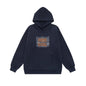 Letter Print Design Unisex Loose Fit Hoodie Sweatshirt