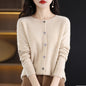 Osmanthus needle wool sweater women's knitted cardigan