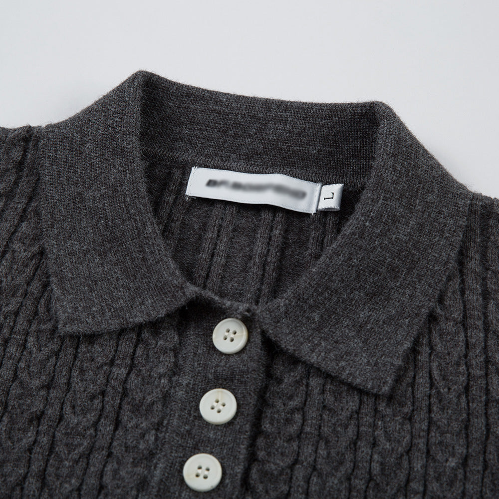 Neck Long Sleeve Knitwear Women's Versatile Pullover Basic Sweater