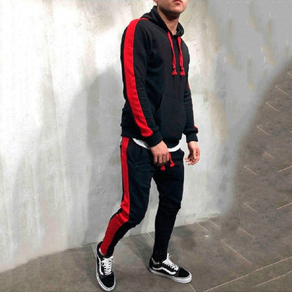 Men Tracksuit Hooded Sweatshirt set