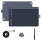 HUION HS611 5080 LPI Touch Strip Art Drawing Tablet for Fun, with Battery-free Pen & Pen Holder (Grey)