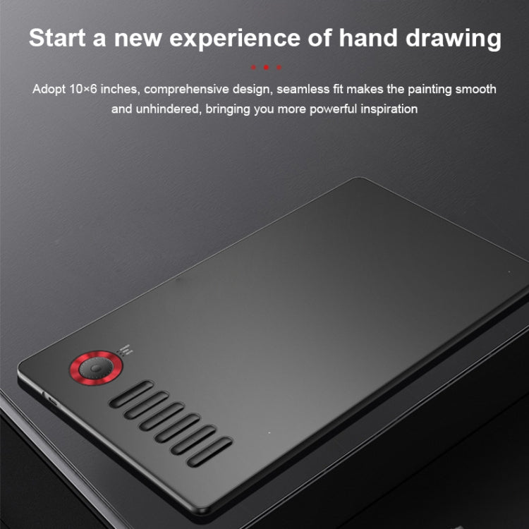 Tablette graphique électronique VEIKK A15PRO 10x6 pouces 5080 LPI, interface Type-C, tactile intelligente (Bleu)
