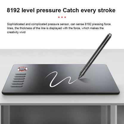 Tablette graphique électronique VEIKK A15PRO 10x6 pouces 5080 LPI, interface Type-C, tactile intelligente (Bleu)