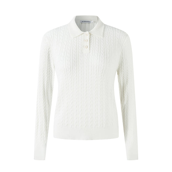 Neck Long Sleeve Knitwear Women's Versatile Pullover Basic Sweater