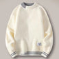 Men's  Block Round Neck Thickened Warm Sweater