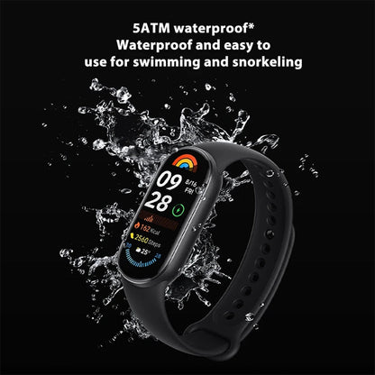 Original Xiaomi Smart Band 9 1.62 inch AMOLED Screen 5ATM Waterproof Smart Watch, Support Blood Oxygen / Heart Rate Monitor (Black)