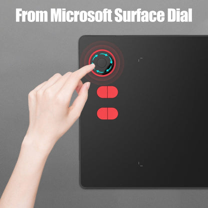 Tablette numérique 10Moons G20, compatible avec les téléphones portables et les tablettes tactiles, dotée d'un stylet passif à 8192 niveaux de pression.