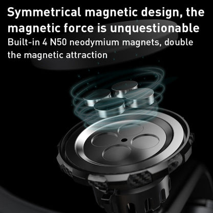 Yesido C159 Suction Cup Type Magnetic Car Phone Holder Set (Black)