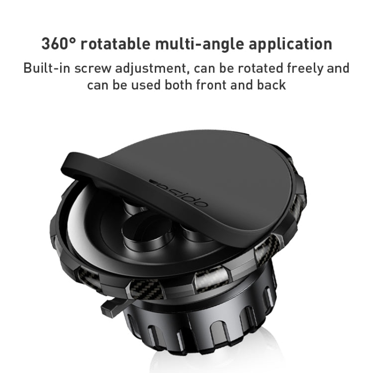 Yesido C159 Suction Cup Type Magnetic Car Phone Holder Set (Black)