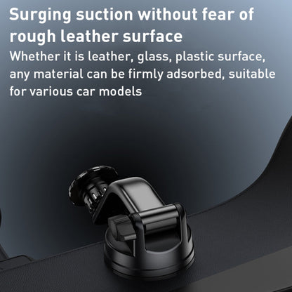 Yesido C159 Suction Cup Type Magnetic Car Phone Holder Set (Black)