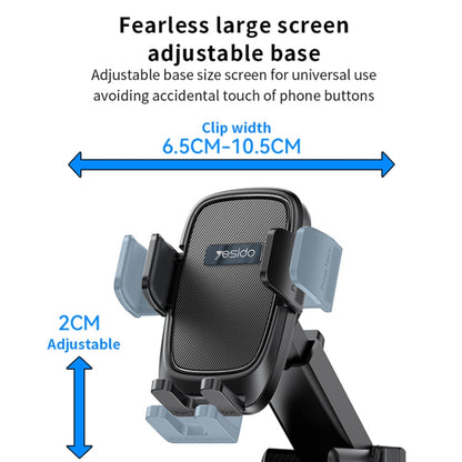 Yesido C262 Suction Cup Retractable Adjustable Car Phone Holder