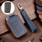 For Lexus 4-button Hallmo Car Cowhide Leather Key Protective Cover Key Case(Blue)
