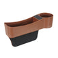 CARFU AC-2294 Boîte de rangement multifonctionnelle pour interstice de siège auto (Marron)