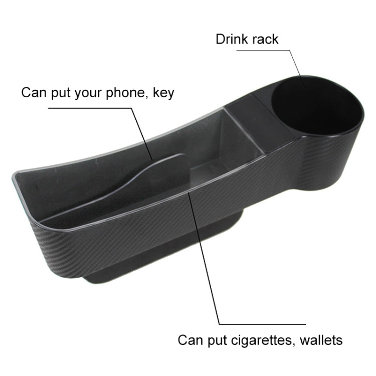 CARFU AC-2294 Boîte de rangement multifonctionnelle pour interstice de siège auto (Marron)
