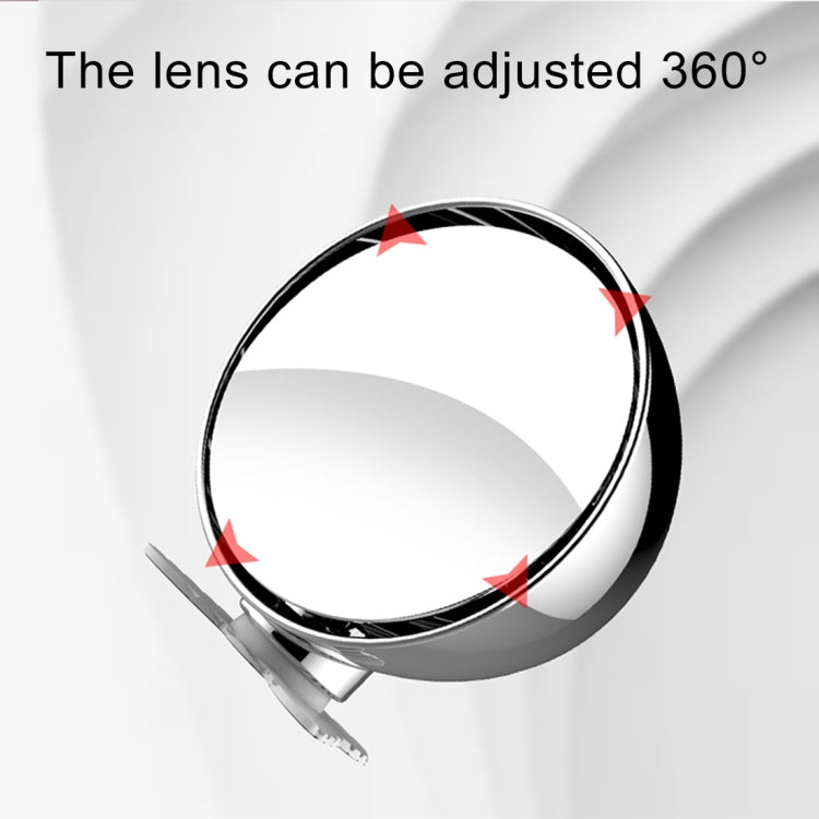 3R-045 Auxiliary Rear View Mirror Car Adjustable Blind Spot Mirror Wide Angle Auxiliary  Side Mirror, Diameter: 70mm (Silver)
