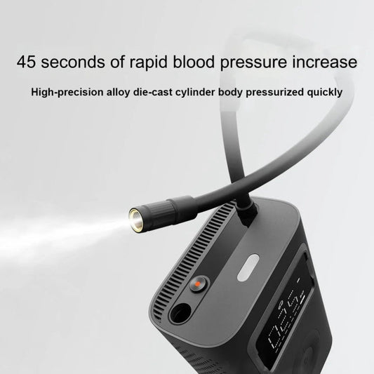 Xiaomi Mijia Air Pump 2 Pro Portable Electric Air Compressor Mi Inflatable Treasure 150psi High Pressure For Motorcycle Car Soccer (Black)
