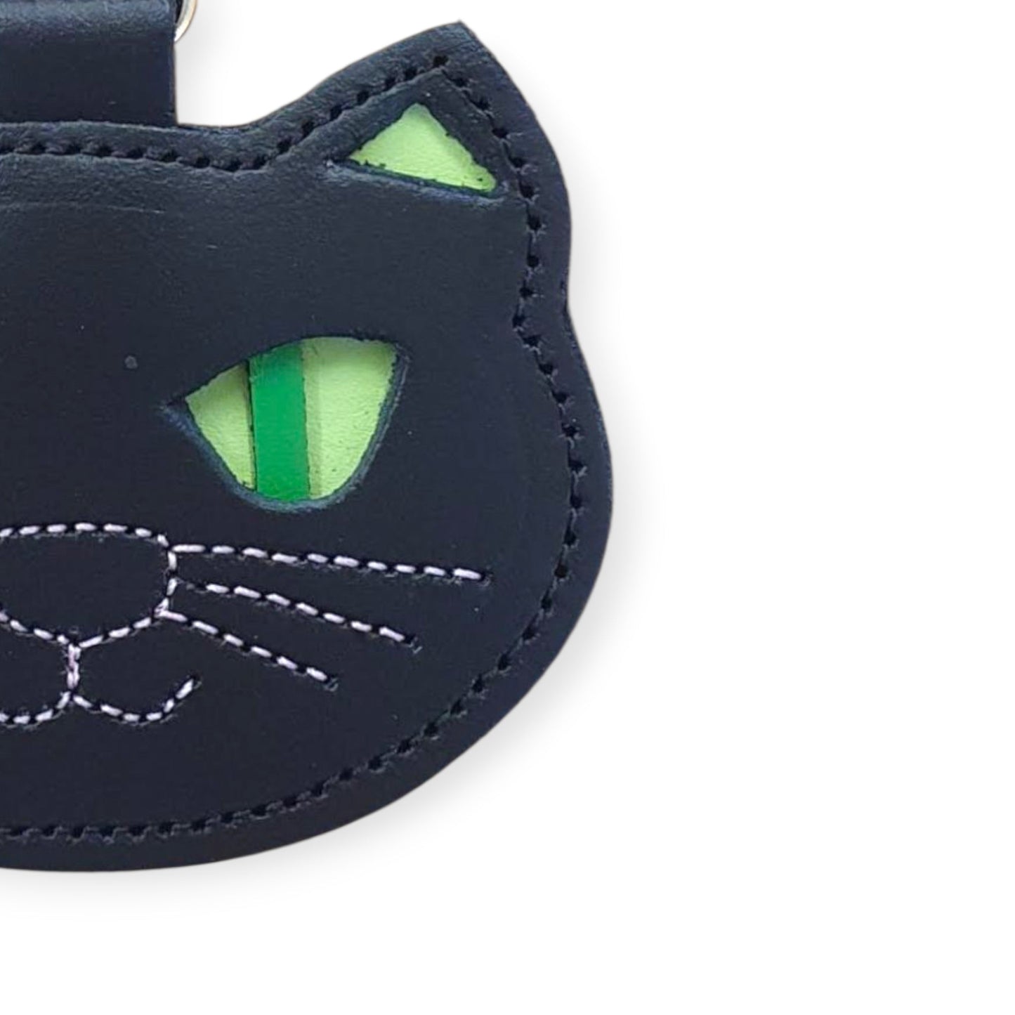 Porte-bonheur chat noir pour sac