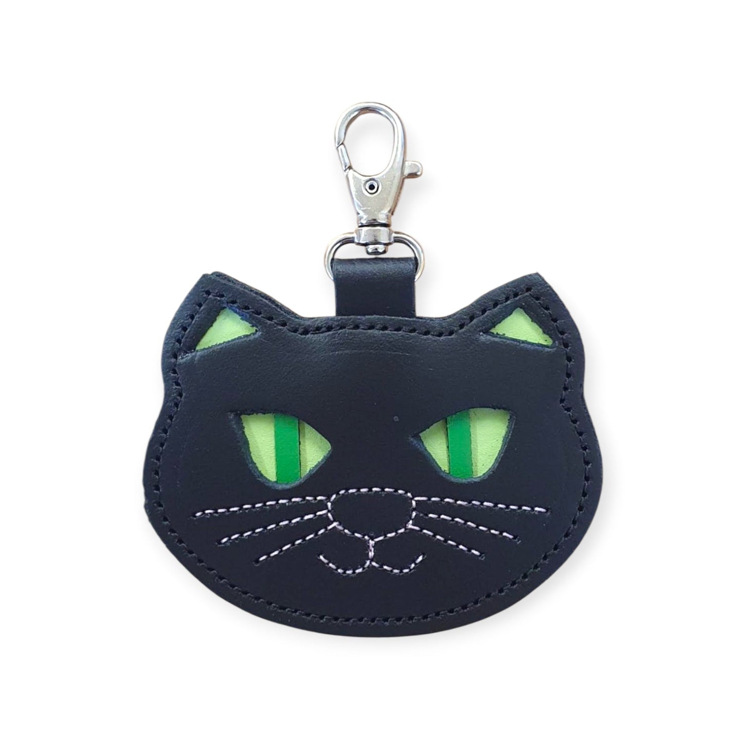 Porte-bonheur chat noir pour sac