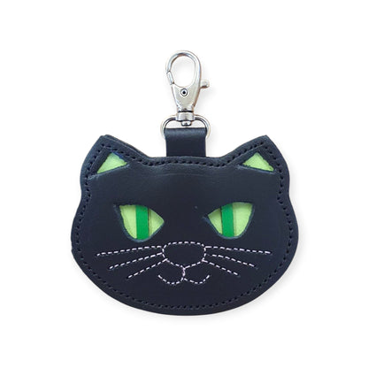 Porte-bonheur chat noir pour sac