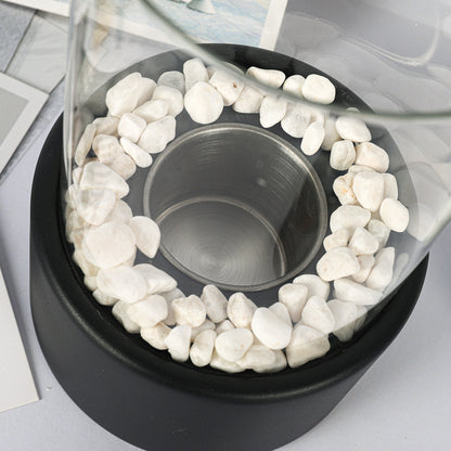 Desktop alcohol fireplace light