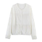 Women's Hollow Mesh Knit Cardigan Lightweight