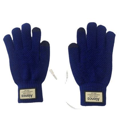 Men's knitted touchscreen electric heating gloves - view 3