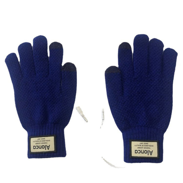 Men's knitted touchscreen electric heating gloves - view 3
