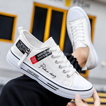 Breathable men's canvas shoes